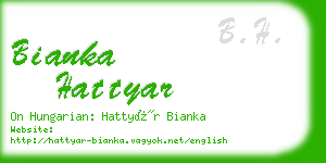 bianka hattyar business card